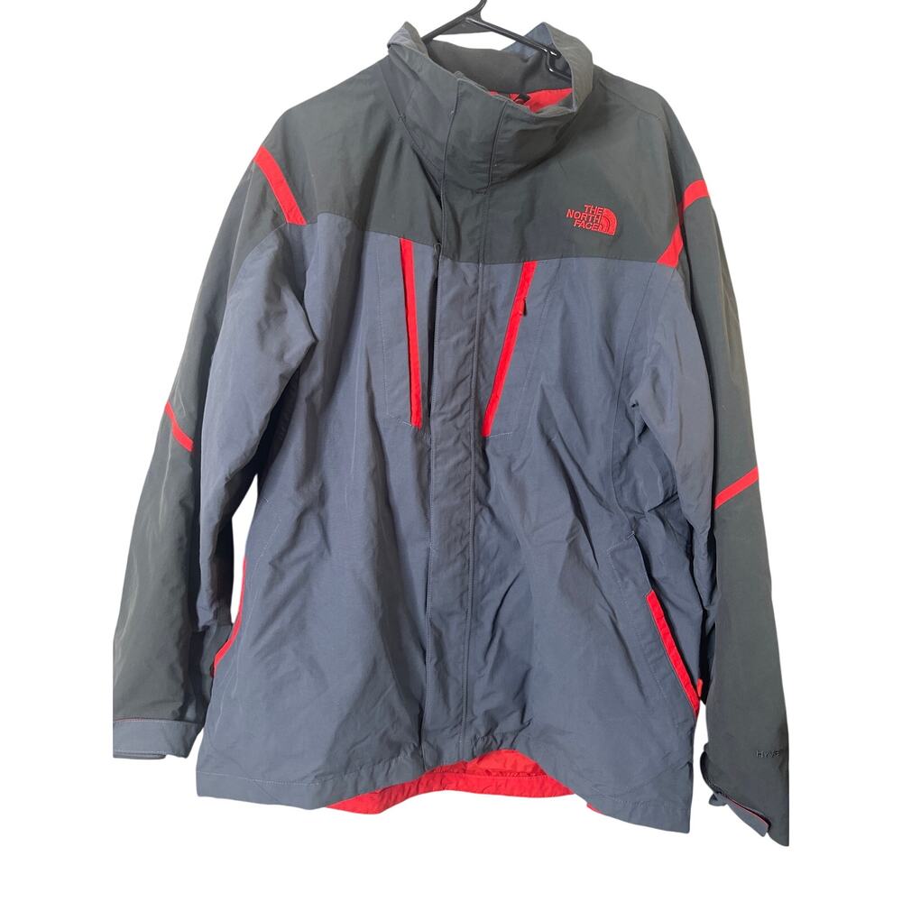 Vintage 1990s North Face Shell Jacket / Color Block Windbreaker XL c2